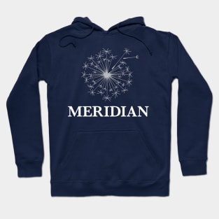 Meridian DBT stacked logo inverse Hoodie